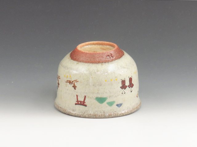 Akahada-Yaki (Nara) Masando-Gama Pottery Sake cup 5AKA0044