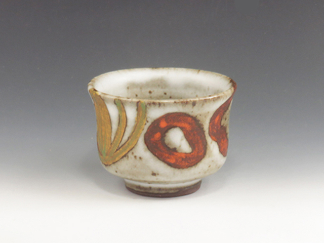 Kasama-Yaki (Ibaraki) Masamitsu Yamazaki Pottery Sake cup 2KAS0092