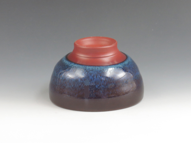 Mumyoi-Yaki (Niigata) Gyokudo-Gama Pottery Sake cup  3MUM0069