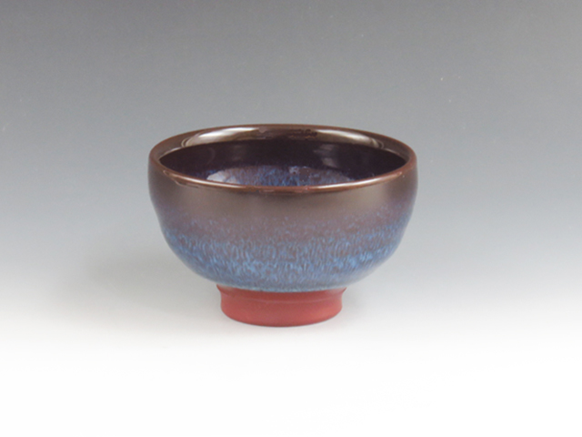 Mumyoi-Yaki (Niigata) Gyokudo-Gama Pottery Sake cup  3MUM0069