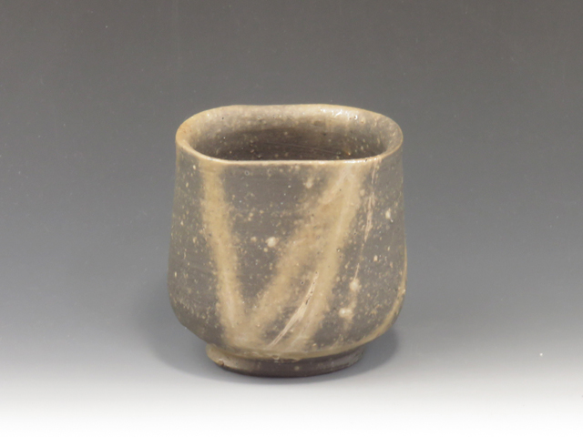 Bizen-Yaki (Okayama) Nobuyoshi Shibaoka Pottery Sake cup 6BIZ0132