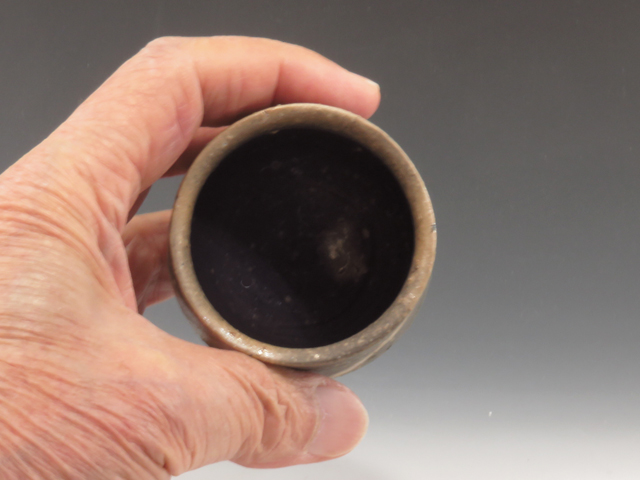 Bizen-Yaki (Okayama) Nobuyoshi Shibaoka Pottery Sake cup 6BIZ0132