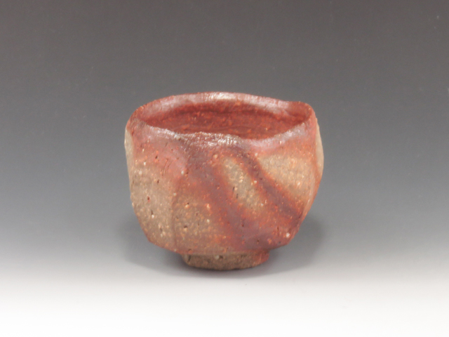 Bizen-Yaki (Okayama) Nobuyoshi Shibaoka Pottery Sake cup 6BIZ0133