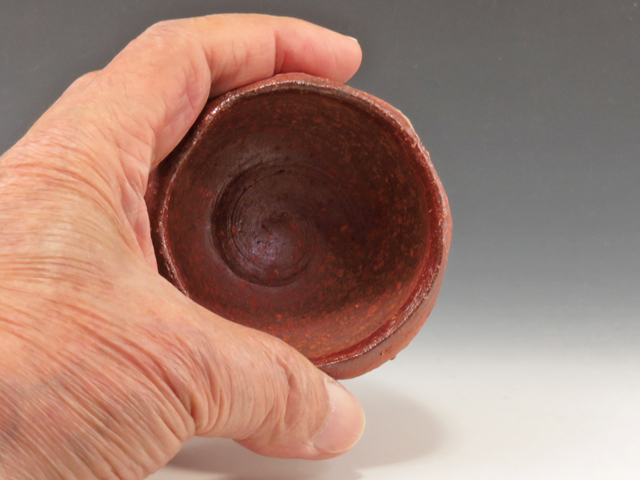 Bizen-Yaki (Okayama) Nobuyoshi Shibaoka Pottery Sake cup 6BIZ0133