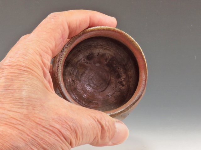 Bizen-Yaki (Okayama) Nobuyoshi Shibaoka Pottery Sake cup 6BIZ0134