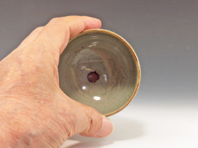 Yunotsu-Yaki (Shimane) Tsubaki-Gama Pottery Sake cup 6YUN0004