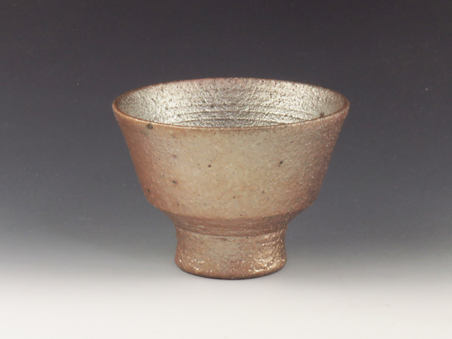 Yunotsu-Yaki (Shimane) Tsubaki-Gama Pottery Sake cup  6YUN0007