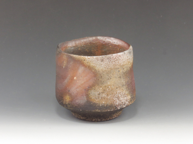 Bizen-Yaki (Okayama) Nobuyoshi Shibaoka Pottery Sake cup 6BIZ0135