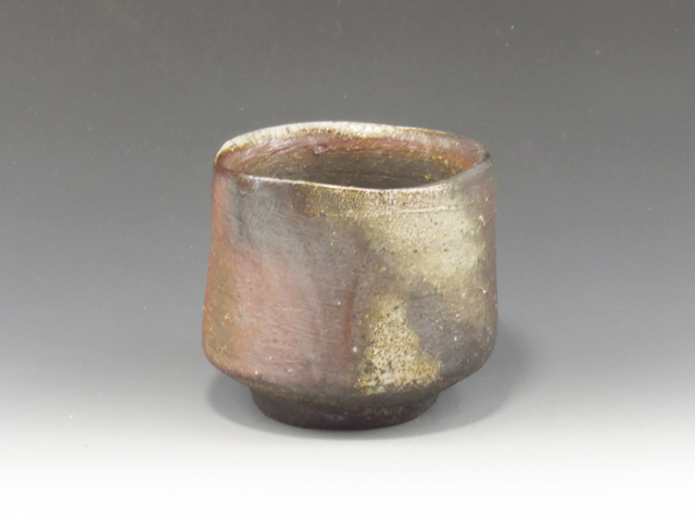 Bizen-Yaki (Okayama) Nobuyoshi Shibaoka Pottery Sake cup 6BIZ0135