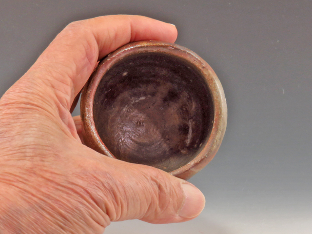 Bizen-Yaki (Okayama) Nobuyoshi Shibaoka Pottery Sake cup  6BIZ0136