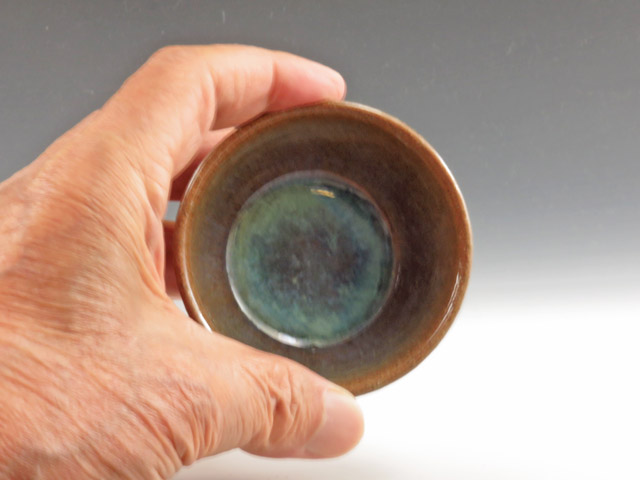 Aizuhongo-Yaki (Fukushima) Munakata-Gama Pottery Sake cup