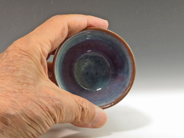 Aizuhongo-Yaki (Fukushima) Munakata-Gama Pottery Sake cup