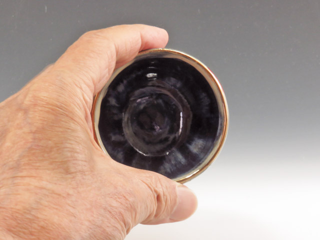 Minori-Yaki (Niigata) Tozo Koguro Pottery Sake cup 