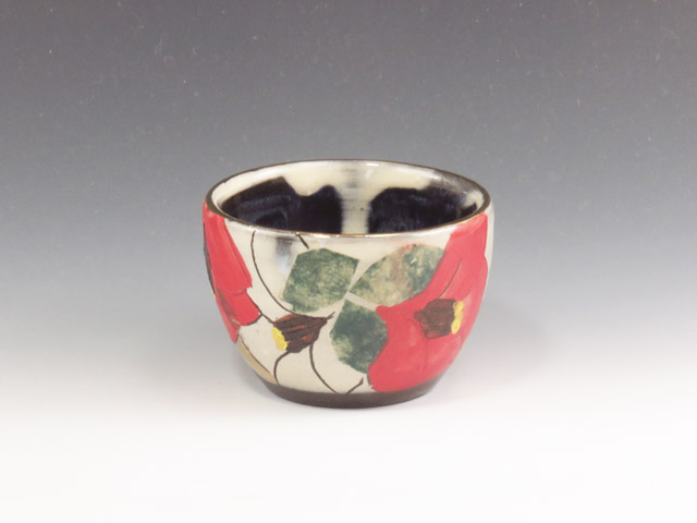 Minori-Yaki (Niigata) Tozo Koguro Pottery Sake cup 