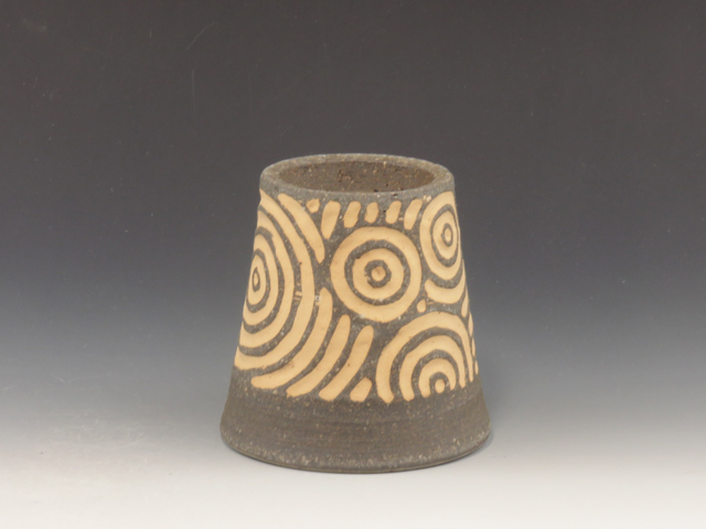 Kasama-Yaki (Ibaraki) Ueyama-Gama Pottery Sake cup