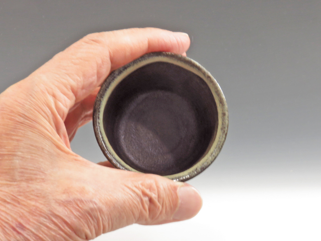Onta-Yaki (Oita) Kobukuro-Gama Pottery Sake cup