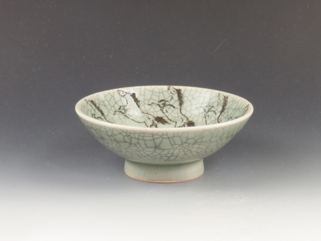 Oborisoma-Yaki (Fukushima) Kyukan-Gama Pottery Sake cup