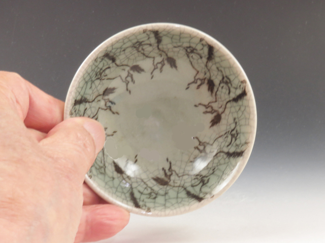 Oborisoma-Yaki (Fukushima) Kyukan-Gama Pottery Sake cup