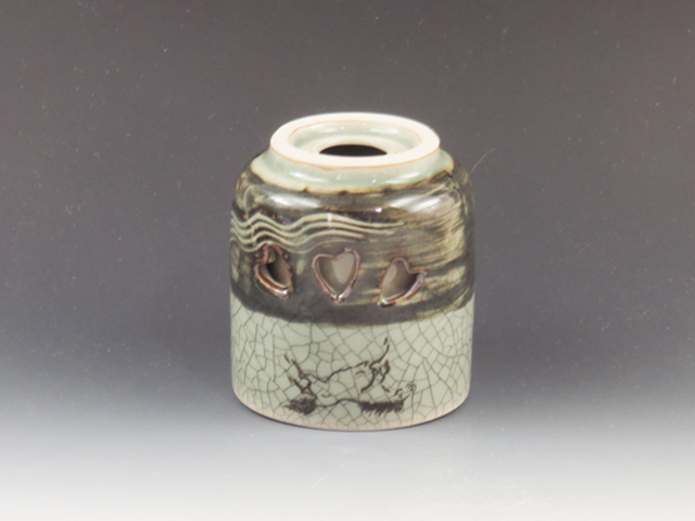 Oborisoma-Yaki (Fukushima) Kyukan-Gama Pottery Sake cup
